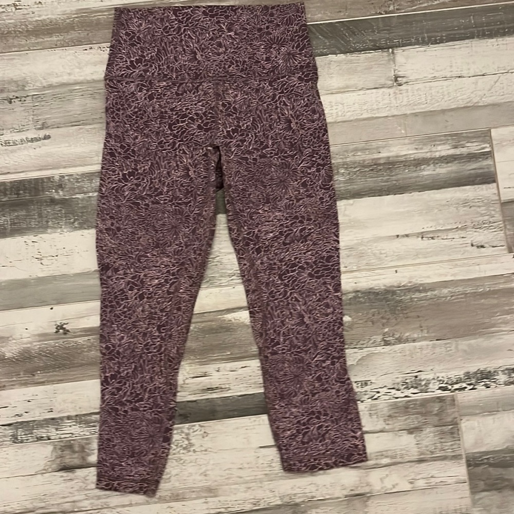 Lululemon flowery leggings